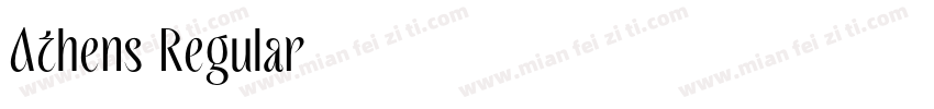 Athens Regular字体转换